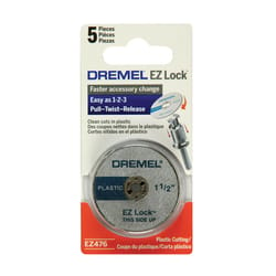 Dremel EZ Lock 1-1/2 in. D X 1/8 in. Fiberglass Cut-Off Wheel 5 pc