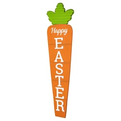 Glitzhome Carrot Happy Easter Porch Decor MDF/Iron 1 pc