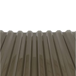Tuftex 26 in. W X 8 ft. L Polycarbonate Roof Panel Gray