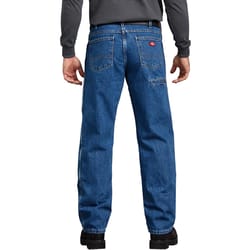 Dickies Men's Denim Double Knee Jeans Stonewashed Indigo Blue 30x30 5 pocket 1 pk