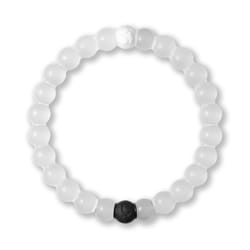 Lokai Classic Unisex Round Clear Bracelet Silicone Water Resistant Size 6.5