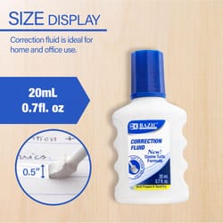 Bazic Products White Correction Fluid 0.7 oz 2 pk
