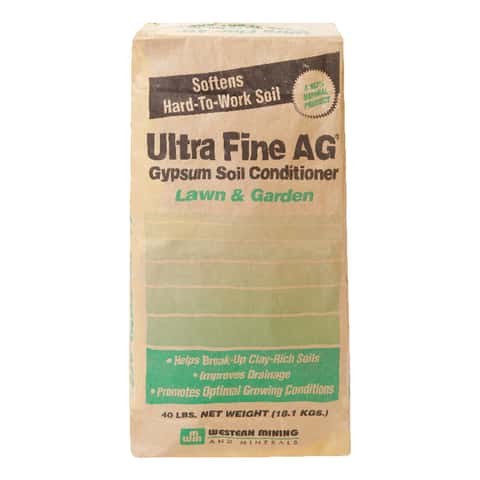 Western Mining and Minerals Organic Lawn and Garden Gypsum 40 lb Western Mining and Minerals Organic Lawn and Garden Gypsum 40 lb