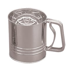 Fox Run Silver Stainless Steel Flour Sifter 4 cups