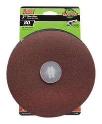 Gator 7 in. Aluminum Oxide Center Mount Fiber Disc 80 Grit Coarse 3 pk