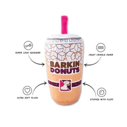 Pet Shop by Fringe Studio Multicolored Plush Barkin Donuts Iced Coffee Dog Toy 1 pk