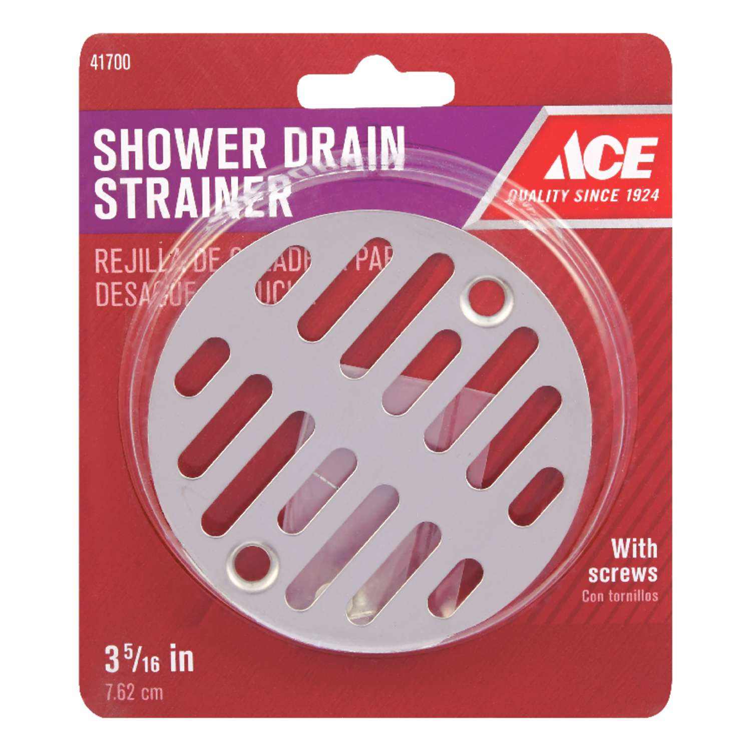 Ace Natural Stainless Steel Shower Drain Strainer Ace Hardware