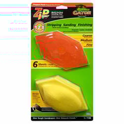 Gator Zip 3 in. W X 6 in. L Assorted Assorted Grit Sanding Block Kit