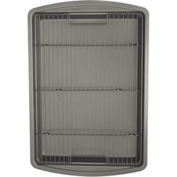 Good Cook Premium 10.5 in. W X 15 in. L Roasting Rack and Pan
