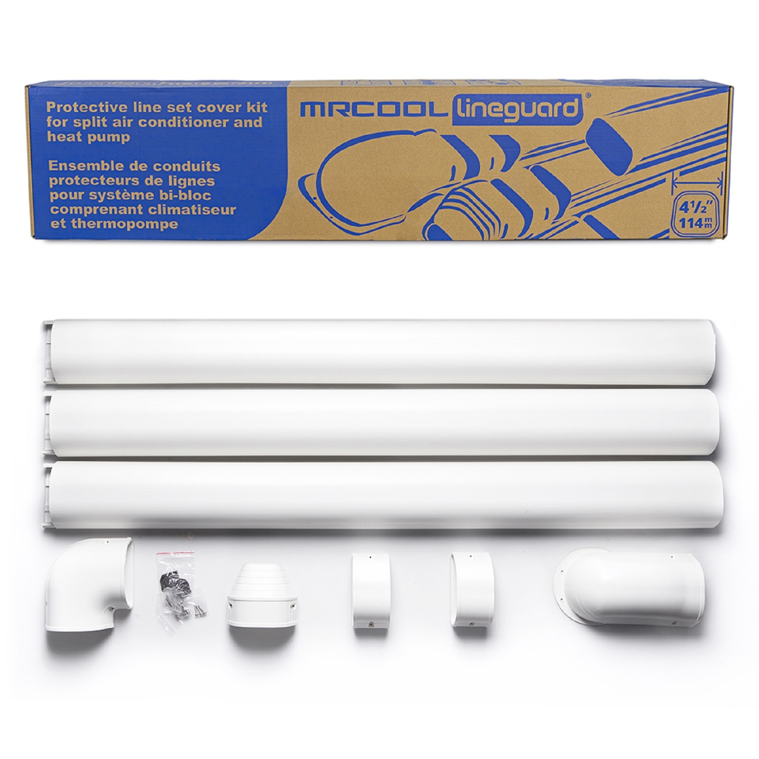 Photos - Air Conditioning Accessory MRCOOL Lineguard Mini Split Install Kit 4-1/2 in. W X 144 in. H White MLG4