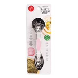 Core Kitchen Magnetic Silicone/Stainless Steel Assorted Measuring Spoon Set