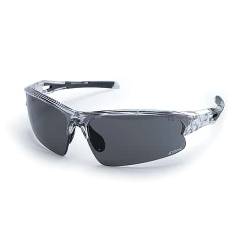 STIHL Clear Vista Safety Glasses Smoke Lens Black/Silver Frame 1 pc