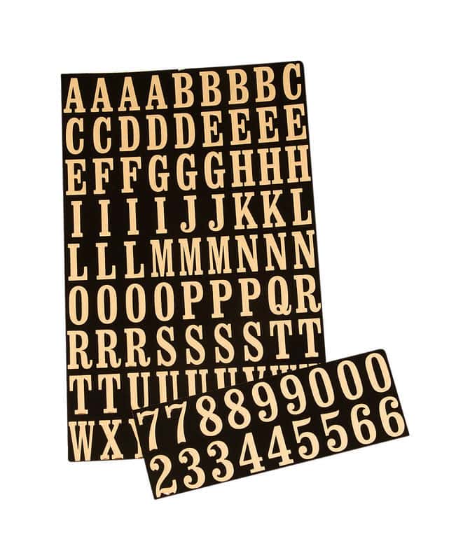 HyKo 1 in. Reflective Gold Polyester SelfAdhesive Letter and Number