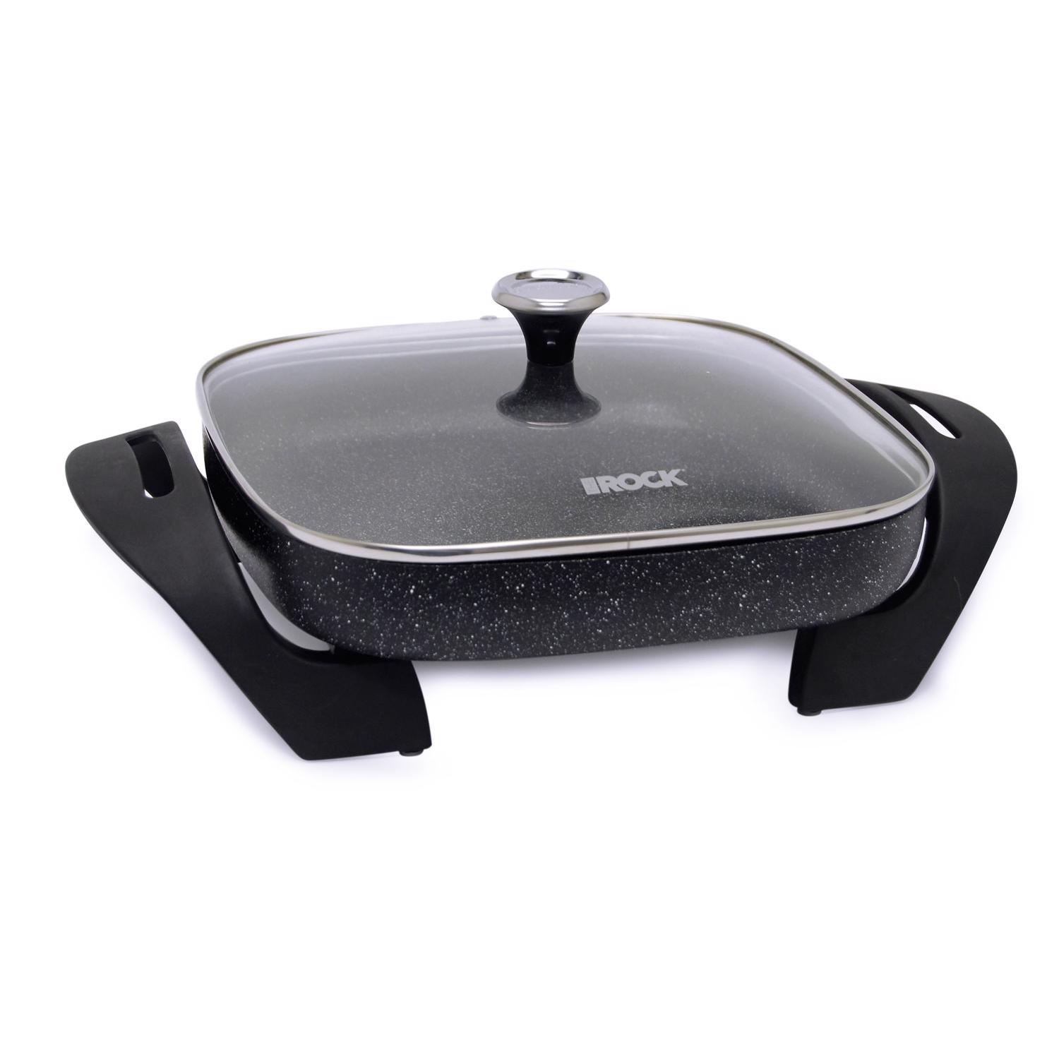 Starfrit The Rock 12 in. L X 12 in. W Aluminum Nonstick Surface Electric Griddles Sansujyuku sansujyuku.com