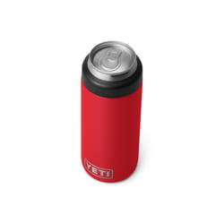 YETI Rambler 12 oz Rescue Red BPA Free Colster Slim Can Insulator