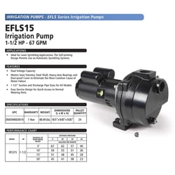 ECO-FLO 1-1/2 HP 4020 gph Cast Iron Sprinkler Pump