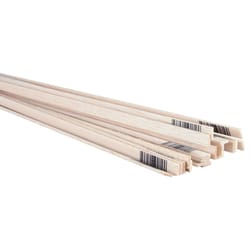 Midwest Products 3/32 in. X 1/4 in. W X 3 ft. L Balsawood Strip #2/BTR Grade