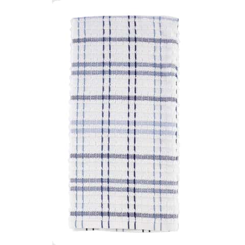 RITZ Kitchen Wears 100% Cotton Hanging Tie Towels - Checked