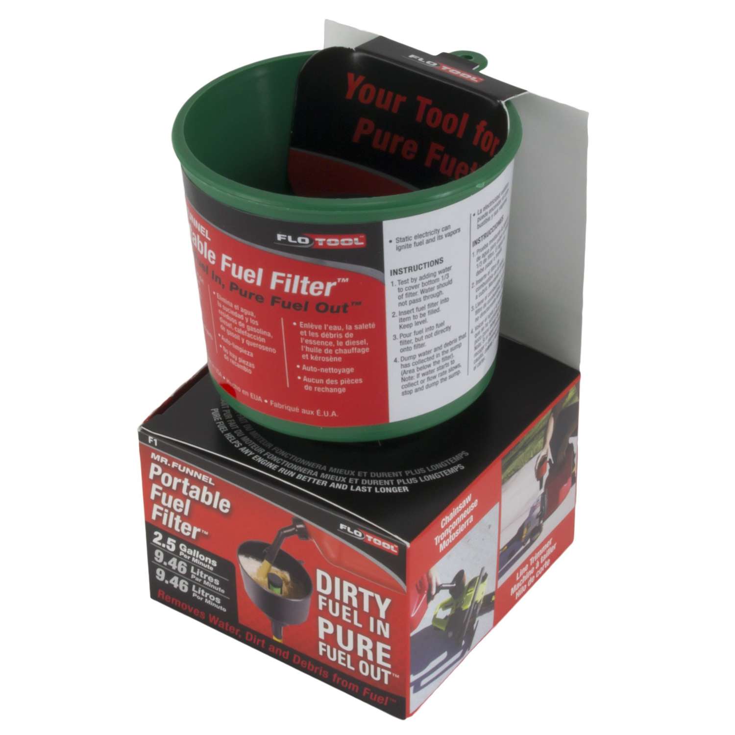 FloTool 2.5 gpm NonConductive Plastic Fuel Filter Funnel Ace Hardware