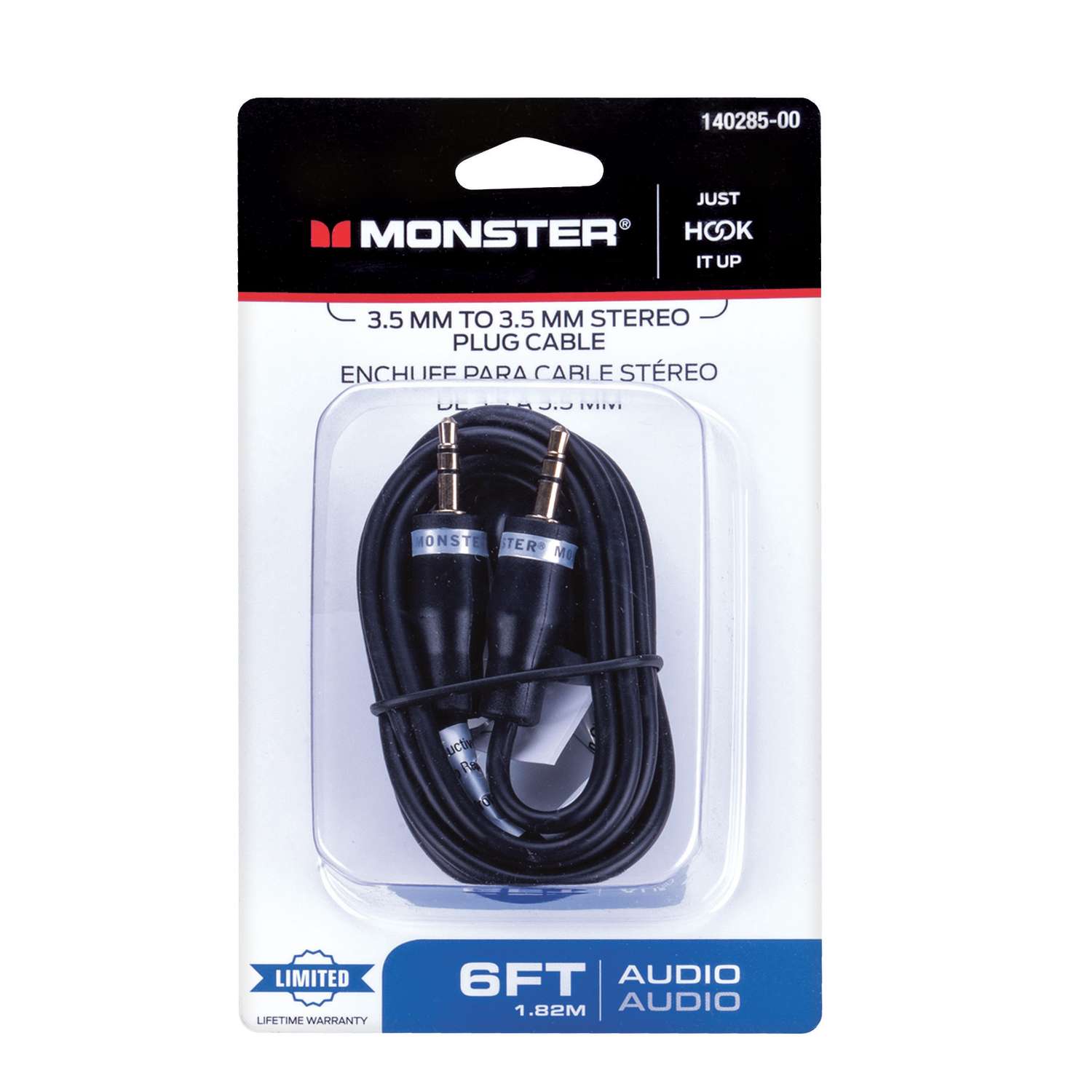 Monster Just Hook It Up 6 ft. L Stereo Audio Cable 3.5 mm Ace Hardware
