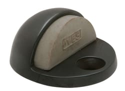 Schlage Ives 1 in. H X 1 in. W X 1-3/4 in. L Solid Brass Aged Bronze Brown Door Stop Mounts to floor