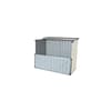 Build-Well 4 ft. x 3 ft. Metal Horizontal Modern Storage Shed without ...