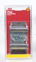 Ace 3 in. L Zinc-Plated Screen/Storm Self Closing Hinge 2 pk
