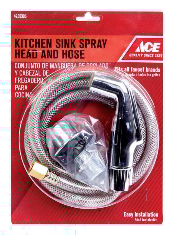 Ace For Universal Chrome Faucet Sprayer with Hose Ace Hardware
