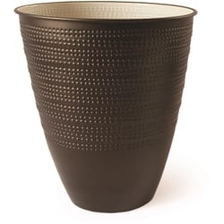 Robert Allen Dunbar Venti 12 in. W Metal Planter Bronze