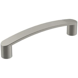 Amerock Rift Contemporary Rectangle Cabinet Pull 3-3/4 in. Satin Nickel 1 pk