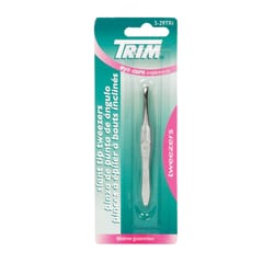 Trim Silver Tweezers 1 pk