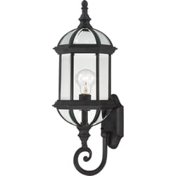 Nuvo Boxwood Textured Black Switch Incandescent Lantern Fixture