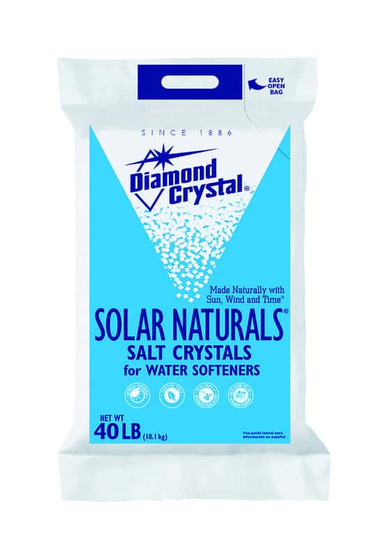 Diamond Crystal Solar Naturals Water Softener Salt Crystal 40 lb - Ace ...