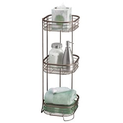 iDesign Forma 26.25 in. H X 9.5 in. W X 9.5 in. L Bronze Brown Tiered Shelf Organizer