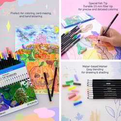 Bazic Products Assorted Felt Tip Markers 10 pk