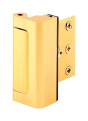 Prime-Line 2-3/16 in. L Bright Brass Gold Aluminum Entry Door Blocker 1 pk