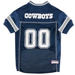 Pets First NFL Multicolored Dallas Cowboys Cat/Dog Jersey Extra Small