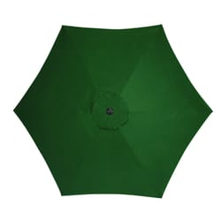 Living Accents 9 ft. Tiltable Green Market Umbrella