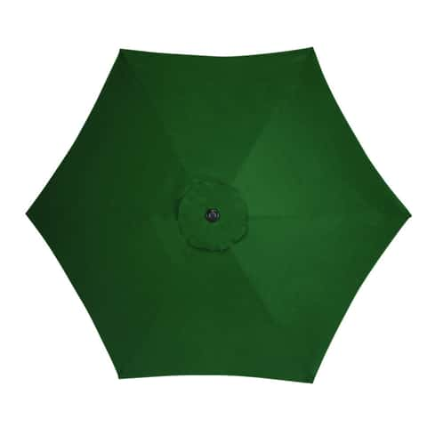 Living Accents 9 ft. Tiltable Green Market Umbrella - Ace Hardware