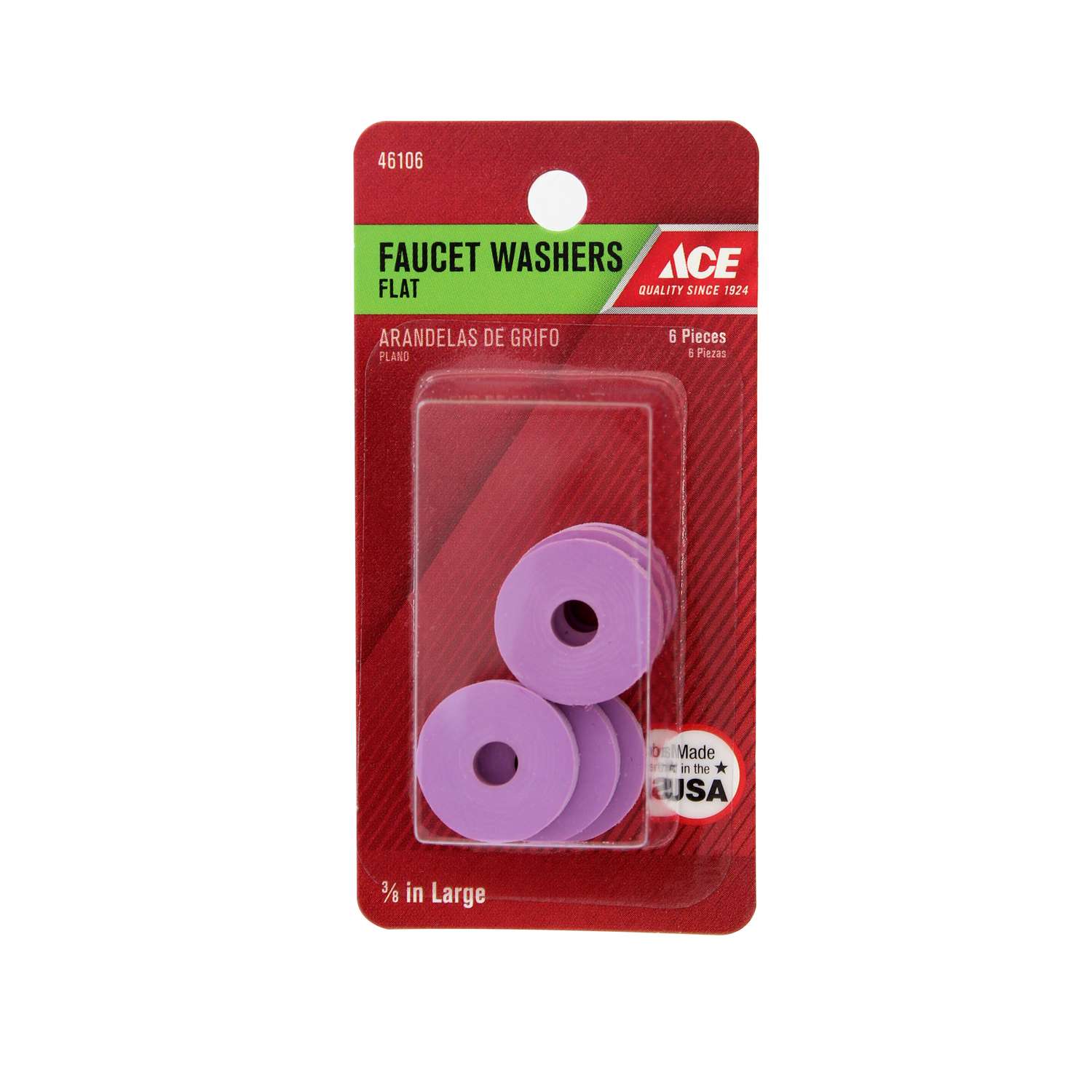 Ace 3/8 in. Dia. Rubber Faucet Washer 6 Ace Hardware