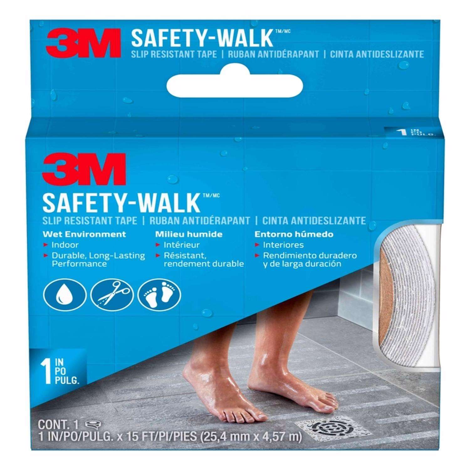 3M SafetyWalk Clear AntiSlip Tape 1 in. W X 15 ft. L 1 pk Ace Hardware