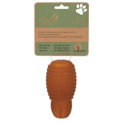 Boss Pet Paw Earth Brown Rubber EcoBouncers Dog Toy Small 1 pk