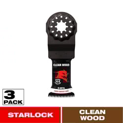 Diablo Starlock 1-1/4 in. W Bi-Metal Curved Contact Edge Oscillating Blade Clean Wood 1 pk