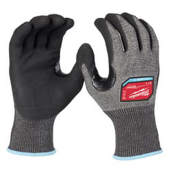 Milwaukee Men's Dipped Gloves Black/Gray L 1 pair