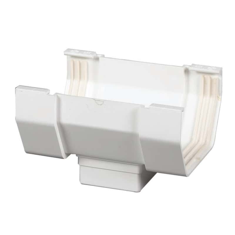 Amerimax 6.25 in. H X 5 in. W X 9 in. L White Vinyl Contemporary Gutter