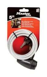 Master Lock 5/16 in. D X 60 in. L Vinyl Coated Steel Locking Cable