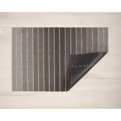 Chilewich 24 in. W X 36 in. L Taupe Bold Stripe Vinyl Utility Mat