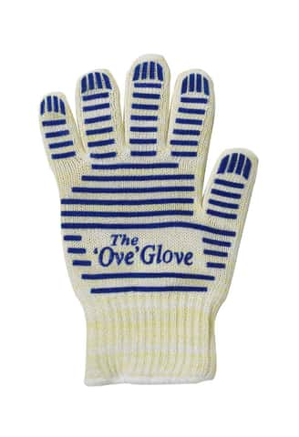 Black Silicone Oven Mitt - Heat-Resistant, Cotton Lining - 13 x 7 1/2