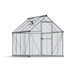 Canopia by Palram Mythos Silver 71.3 in. W X 94.9 in. D X 81.9 in. H Walk-In Greenhouse