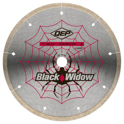 QEP Black Widow 7 in. D X 5/8 in. Steel Continuous Rim Diamond Saw Blade 1 pc